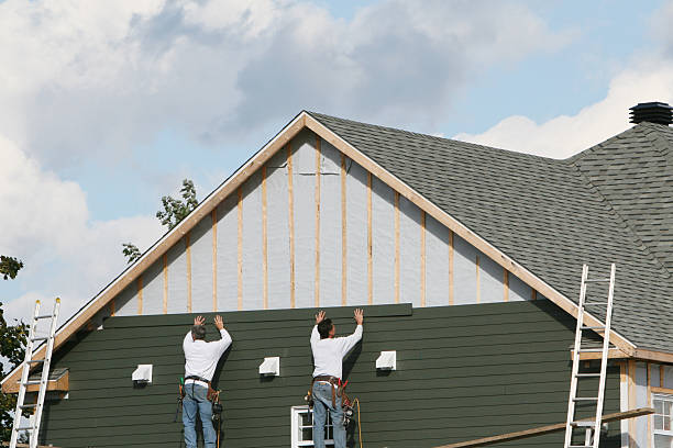 Professional Siding Contractor technician working in Rancocas, NJ